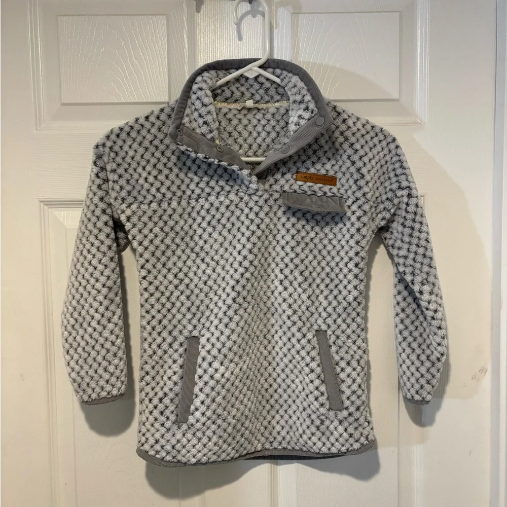 SIMPLY SOUTHERN Girl’s Pullover Sherpa Fleece Jacket